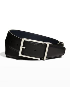 推荐Men's Reversible Leather Buckle Belt商品