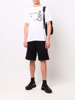 Prada衣服, Prada | PRADA 男士黑色棉质短裤 UJP188-1ZX4-F0002商品图片 独家减免邮费