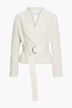 IRO | Vipeana belted boucle-knit wrap jacket商品图片,3折