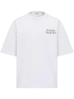 推荐Alexander McQueen `Exploded Logo` Print T-Shirt商品