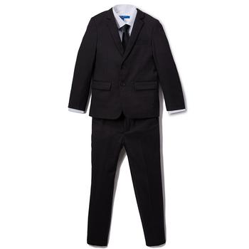 商品Big Boy's 5-Piece Shirt, Tie, Jacket, Vest and Pants Solid Suit Set图片