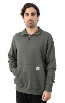 卡哈特, Carhartt | (104475) Midweight 1/4 Zip Pocket Sweatshirt - Moss Heather商品图片 5.1折×额外7折, 额外七折