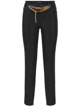 tom ford唇釉, Tom Ford | Shiny Lacquered Denim Skinny Pants商品图片 6折