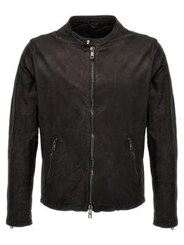 GIORGIO BRATO | Biker Leather Jacket,商家Italist,价格¥6828