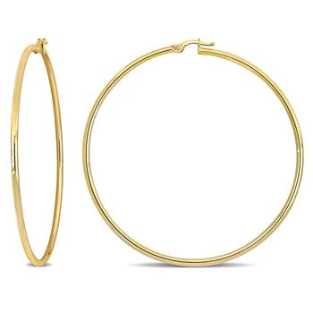 Mimi & Max | Mimi & Max 64.5mm Hoop Earrings in 10k Yellow Gold,商家Premium Outlets,价格¥1344