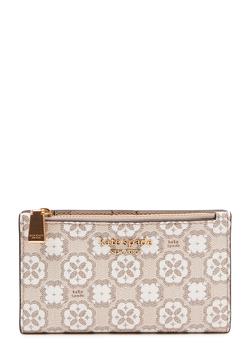 kate spade帆布包, Kate Spade | Spade Flower-jacquard coated canvas wallet商品图片 额外9折, 额外九折