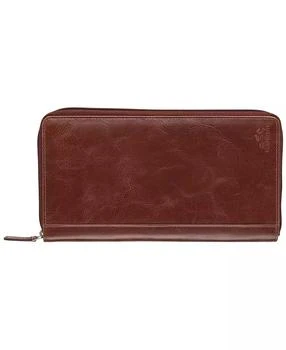 Mancini Leather Goods | Men's Casablanca Collection Deluxe Zippered Passport and Travel Organizer,商家Macy's,价格¥566