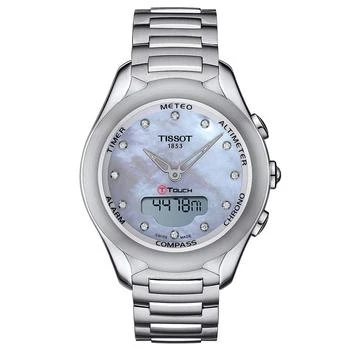 Tissot | Women's Swiss Digital T-Touch Lady Solar Diamond (1 ct. t.w.) Stainless Steel Bracelet Watch 40mm,商家Macy's,价格¥11116