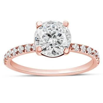 SSELECTS | 1 1/4 Carat Lab Grown Diamond Classic Engagement Ring In 14k Rose Gold (g-h, Vs2),商家Premium Outlets,价格¥6093