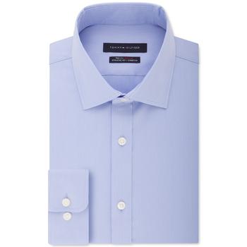 Tommy Hilfiger | Men's Flex Collar with Cooling Fabric Athletic Fit Non-Iron Performance Stretch Dress Shirt商品图片,3.7折