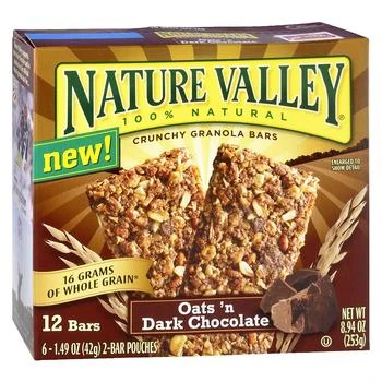 Nature Valley | Crunchy Granola Bars Oats 'n Dark Chocolate,商家Walgreens,价格¥34
