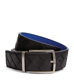 推荐Leather Intrecciato Belt商品