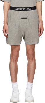 essentials短裤, Essentials | Grey Logo Lounge Shorts商品图片 5.7折