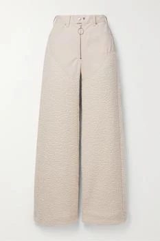 Cordova | Kozzy 羊毛混纺抓绒纯棉斜纹布直筒裤,商家NET-A-PORTER,价格¥4652