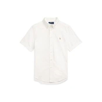 Ralph Lauren | Big Boys Cotton Oxford Short-Sleeve Shirt,商家Macy's,价格¥380