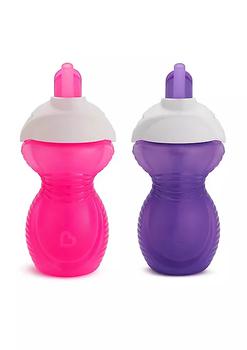 商品Click Lock Flip Straw Cup, Pink/Purple, 9 Ounce, 2 Count,商家Belk,价格¥115图片