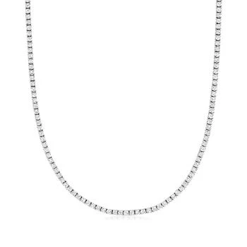 Ross-Simons | Ross-Simons Diamond Tennis Necklace in 14kt White Gold,商家Premium Outlets,价格¥27294