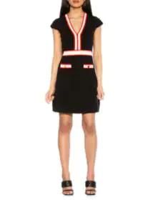 product Mirah Colorblock Fit & Flare Mini Dress image