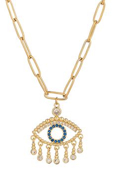 商品EYE CANDY LOS ANGELES | Eye Pendant Chain Necklace,商家Nordstrom Rack,价格¥181图片
