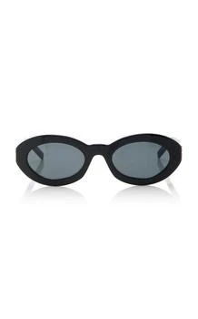 推荐Saint Laurent - Round-Frame Acetate Sunglasses - Black - OS - Moda Operandi商品