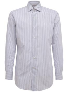 Brioni价格, Brioni | Striped Cotton Twill Shirt商品图片 6折