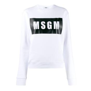MSGM | MSGM 女士白色棉质圆领T恤 2741MDM-96195799-01商品图片,独家减免邮费