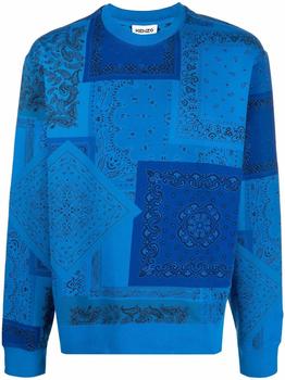 推荐Kenzo Men's  Blue Cotton Sweatshirt商品