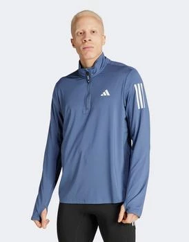 推荐adidas Own the Run Half-Zip Jacket in blue商品