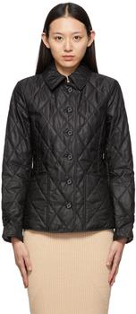 burberry羽绒服, Burberry | Black Quilted Fernleigh Jacket商品图片 