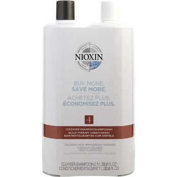 商品NIOXIN 丽康丝 洁净系统4护发套装（洗发露1L+护发素1L） 1套 适合严重脱发染发人群使用图片