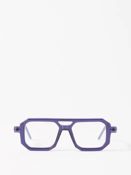 推荐Aviator-frame acetate glasses商品