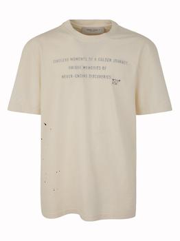 商品Golden Goose Deluxe Brand Slogan Printed Crewneck T-Shirt图片