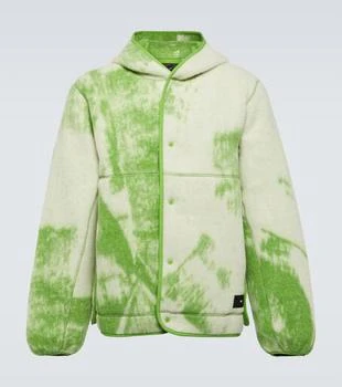 推荐Printed wool-blend fleece jacket商品
