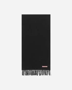 推荐Fringe Wool Scarf Black商品