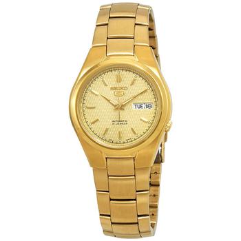精工5号价格, Seiko | Series 5 Automatic Gold Dial Mens Watch SNK610商品图片 3.7折