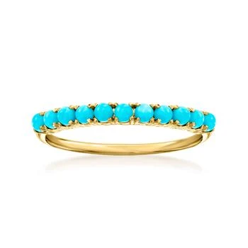 RS Pure | RS Pure by Ross-Simons Turquoise Ring in 14kt Yellow Gold,商家Premium Outlets,价格¥1994