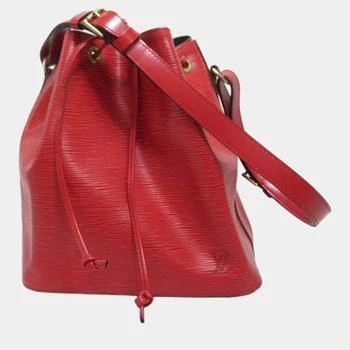 [二手商品] Louis Vuitton | Louis Vuitton Red Leather Epi Petit Noe Crossbody Bag 