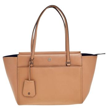 tory burch托特包精选, [二手商品] Tory Burch | Tory Burch Beige Leather Parker Tote商品图片 6.2折