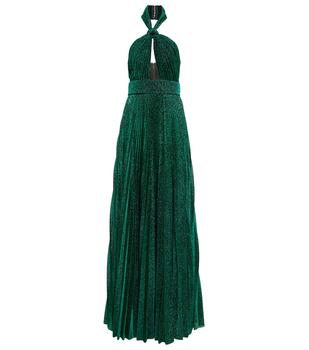 商品Elie Saab | Pleated glitter halterneck gown,商家MyTheresa,价格¥28137图片