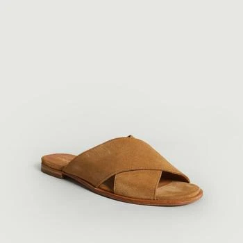 推荐Rémie suede open-toe mules L'Exception x Anthology 645-Sable L'EXCEPTION PARIS商品