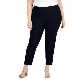 紧身裤男新款, Anne Klein | Plus Size Denim Pull-On Leggings商品图片 