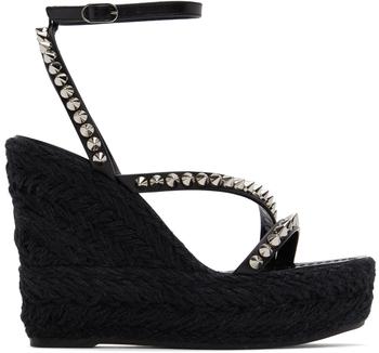 product Black Mafaldina Zeppa 120 Heeled Sandals image
