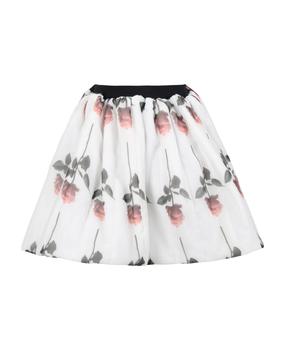 商品Caroline Bosmans | White Skirt For Girl With Roses,商家Italist,价格¥1236图片