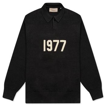 essentials polo, Essentials | Fear of God Essentials Knit L/S Polo - Iron商品图片 