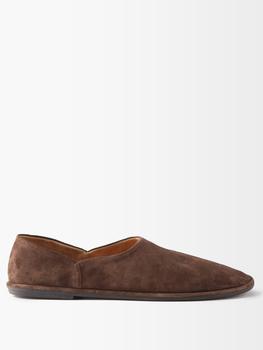 The Row | Canal suede slip-on shoes商品图片,