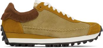VisVim | Yellow & Brown Walpi Runner Sneakers商品图片,