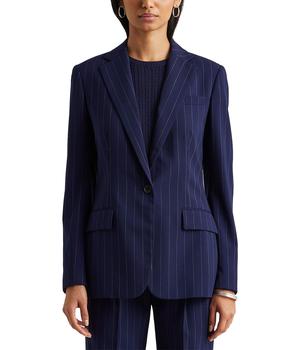秋装拉夫劳伦西装, Ralph Lauren | Striped Wool Crepe Blazer商品图片 4.8折