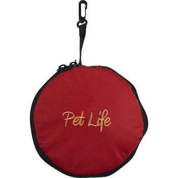 Pet Life  'Dual Folding' Food and Water Collapsible Pet Travel Cat and Dog Bowl