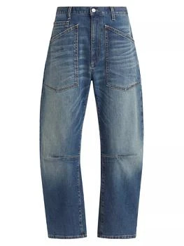 Nili Lotan | Shon Curved Ankle-Crop Jeans 独家减免邮费