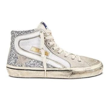 Golden Goose | Slide Sneaker In Metallic Silver 6.7折